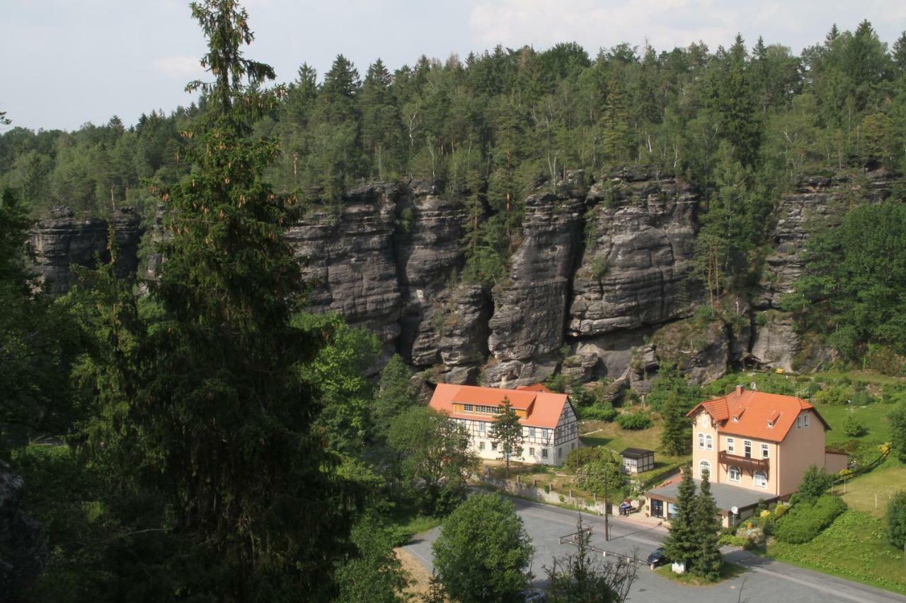Ferienwohnungen Felsenkeller Bielatal Rosenthal-Bielatal Eksteriør billede